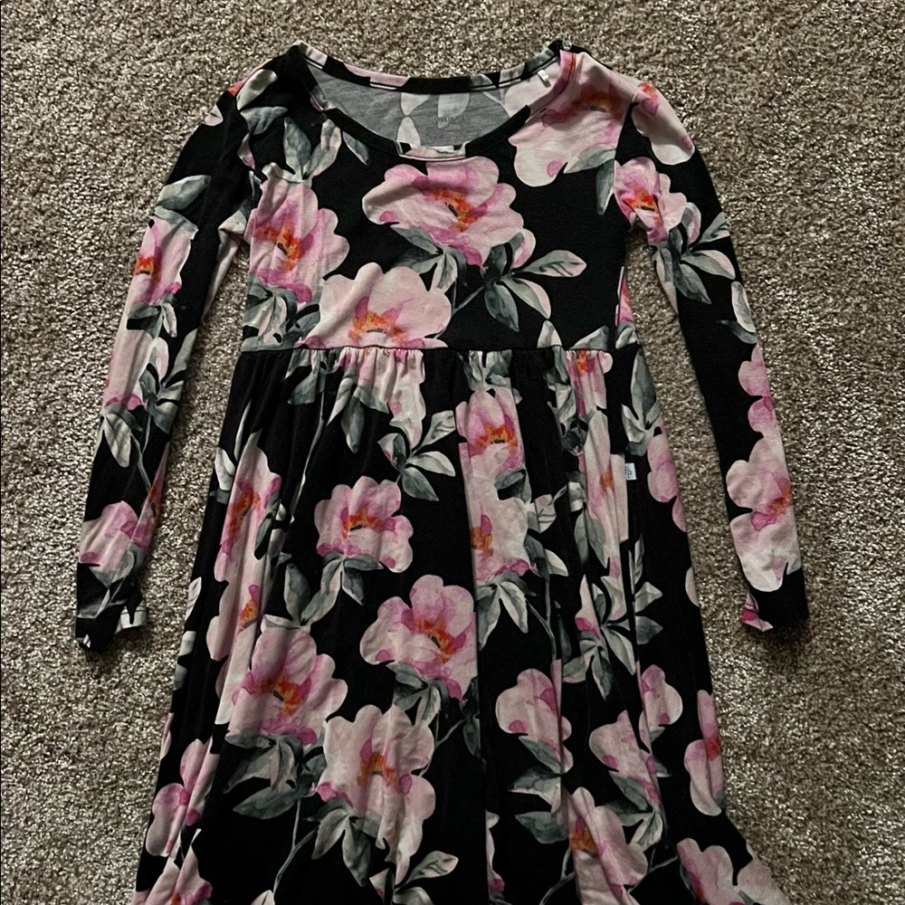 Super soft posh peanut 5T twirl dress